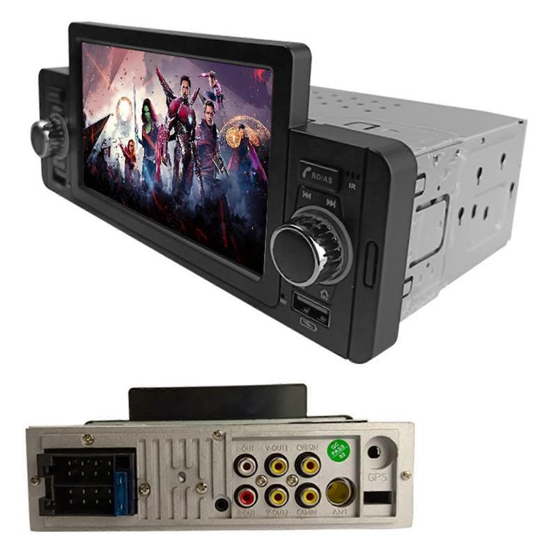 5 inch Autoradio CarPlay Android Auto Bluetooth GPS Navi 1 DIN Touch Screen MP5 Player fL