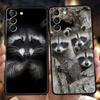 Cute Animal Raccoon Phone Case For Samsung Galaxy S24 S23 S22 S20 S21 FE Ultra S24 S23 S10 S10E S9 S8 Plus 5G Phone Cover Bags