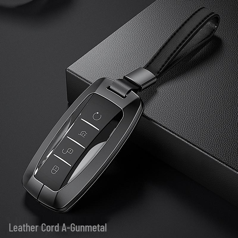 BYD Aluminum Alloy Car Key Case for Qin Pro, Song Pro, Tang, Han - Creative Metal Shell Cover