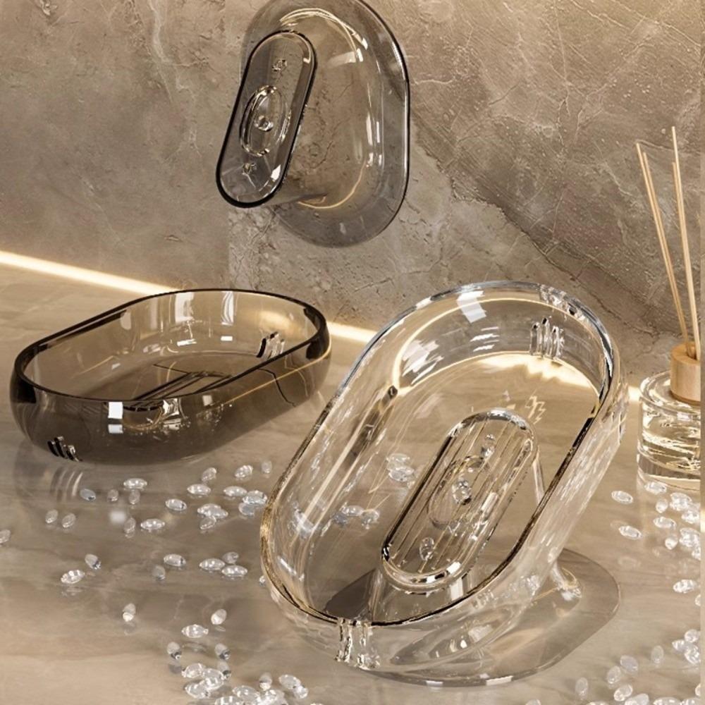 Lightweight Soap Dish Box Durable Plastic Draining Basket Shower Soap Holder  Bedroom Decoration