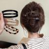 12CM Fashion Oval Hair Claw Clip for Women New Design Leopard Curved Flat Styling Barrettes Acrylic Lying Down Hair Accessories