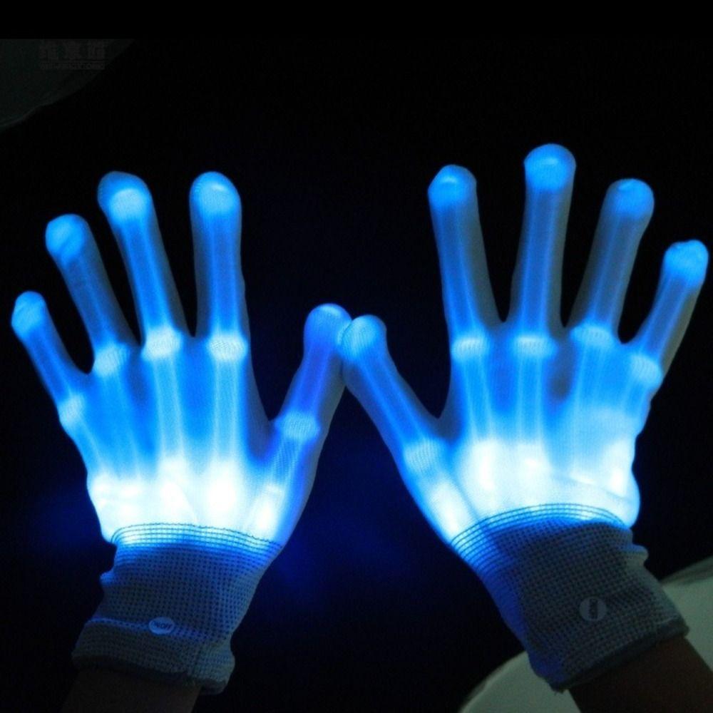 Luminous Light-up Gloves LED Luminous Gloves LED Gloves Stage Costume Accessories