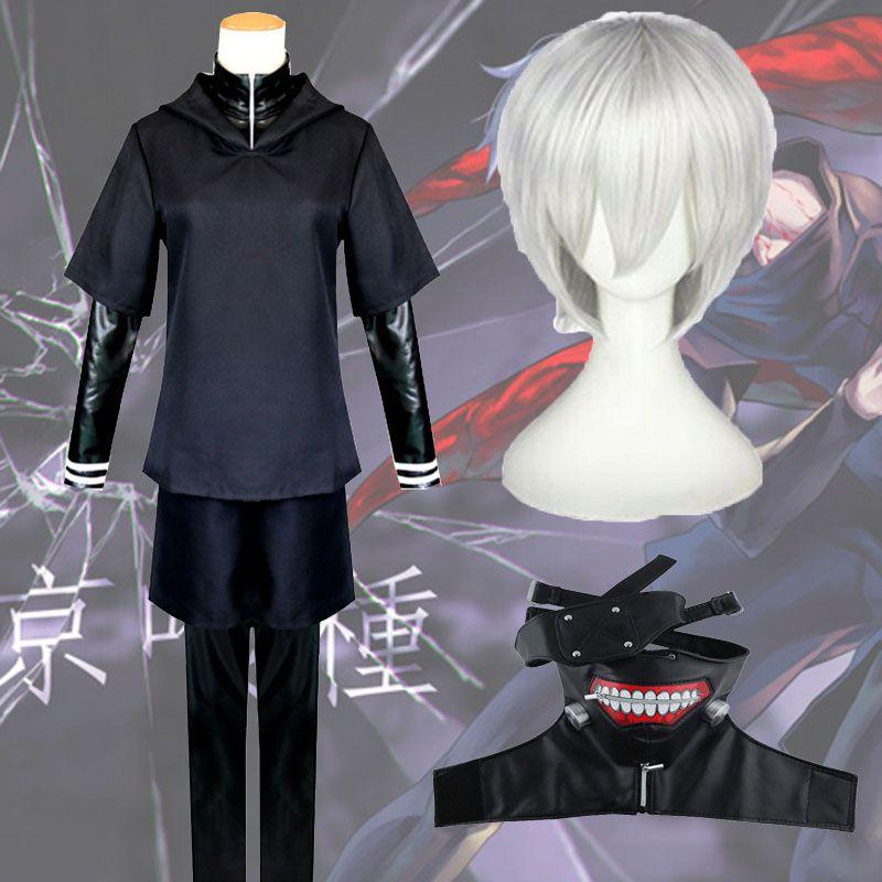 Stylish Tokyo Ghoul Kaneki Ken Full Outfit Costume Featuring Perfect Stitches And Durable Materials For Any Occasion