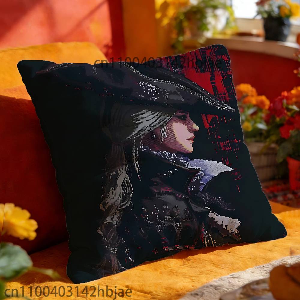 Lady Maria B-BloodborneS Pillowcases Bedroom Living Room Sofa Home Decor Polyester Cushion Cover with Zipper