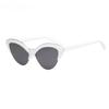 Vintage White Cat Eye Sunglasses Women Fashion Small Half Frame Eyewear Travel Sexy Sun Glasses