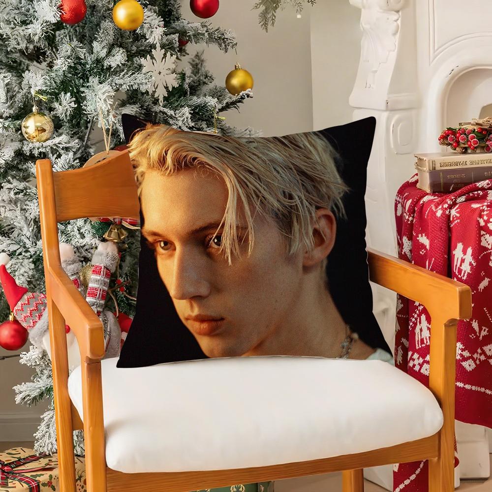 

Singer TTroye SSivan Pillow Case Silky Short Plush with Invisible Zipper Dustproof Sofa Cushion Cover for Home Decor 30x30cm