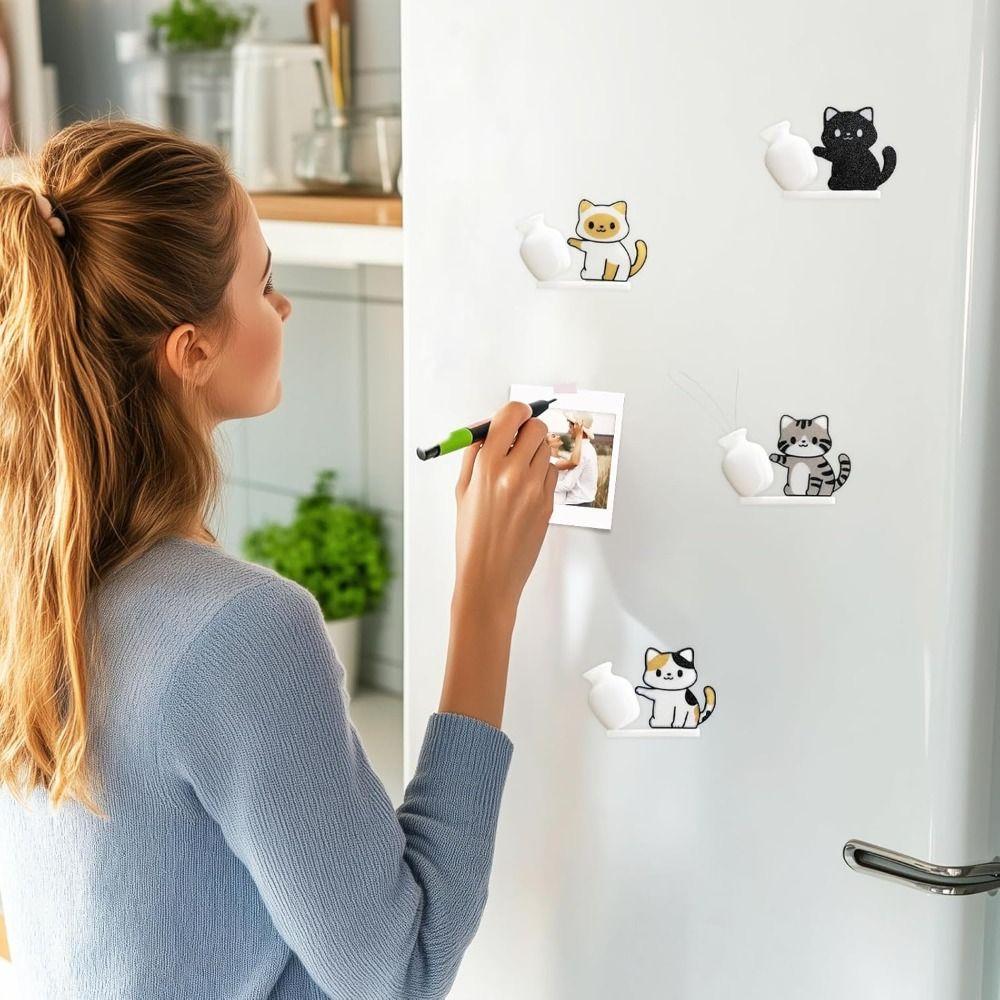 Creative Cat Refrigerator Magnet Cute Pet Hair Collector Cartoon Dog Fridge Magnet  Office Decor