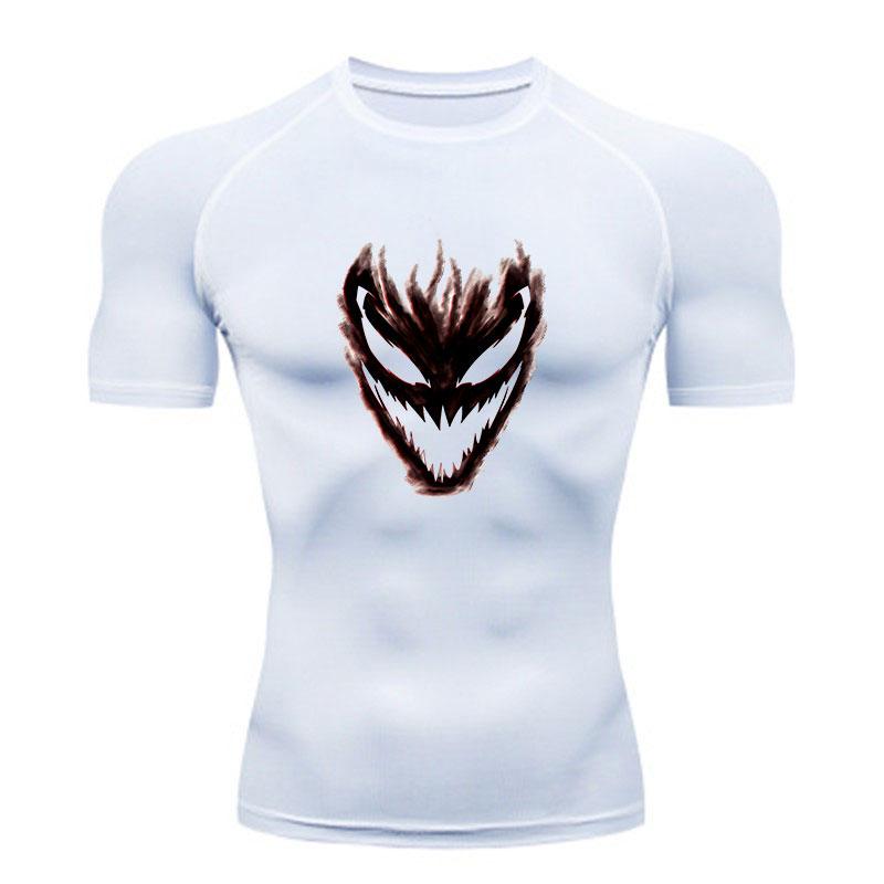 Men's Compression Workout T-Shirt, Carnage Symbiote Pattern