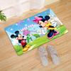 1 Stück Mickey und Minnie Teppich, Rutschfeste Fußmatte, Cartoon-Charakter-Design, Weicher Samt, Raumdekoration, Waschbarer Innenbereichsteppich