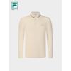 FILA Men's Long Sleeve Knitted Golf Polo Shirt