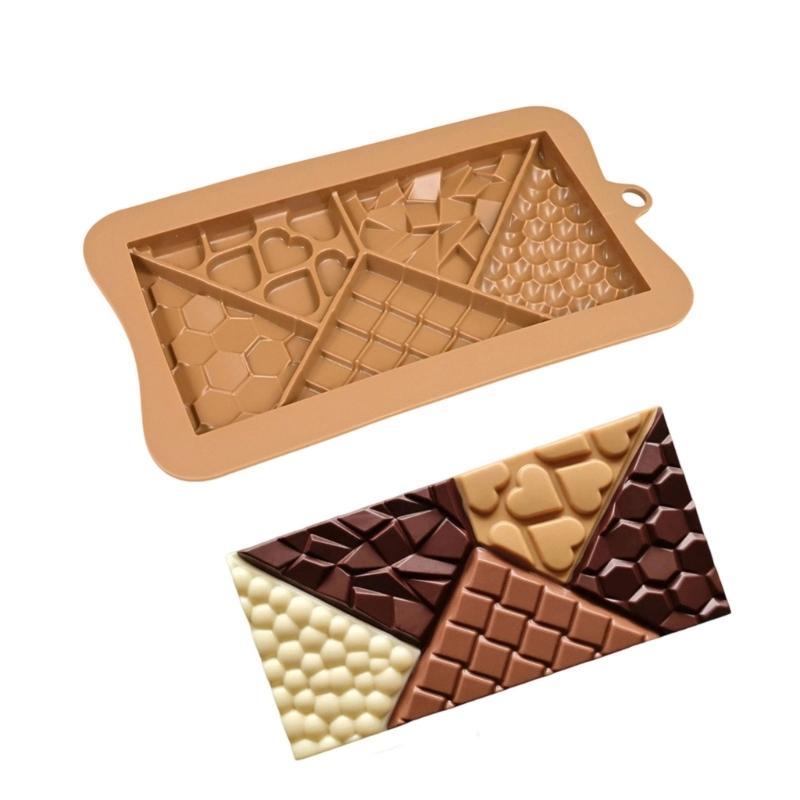 Silicone Baking Molds Cocoa Pods/Heart/Puzzle Chocolate Molds Food Safe Baking Equipment For Kitchen Accessories
