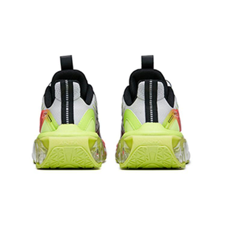 Anta Comfortable Sports Shock Absorbing Non-Slip Durable Low-Top Kids Running Shoes Kids sneaker Silver Black Green 312215555-7