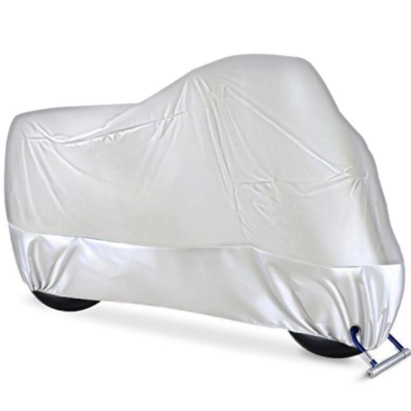 

Black 190T Polyester Motorcycle Cover: Waterproof, Sunscreen, and Durable for Cross-border Use S