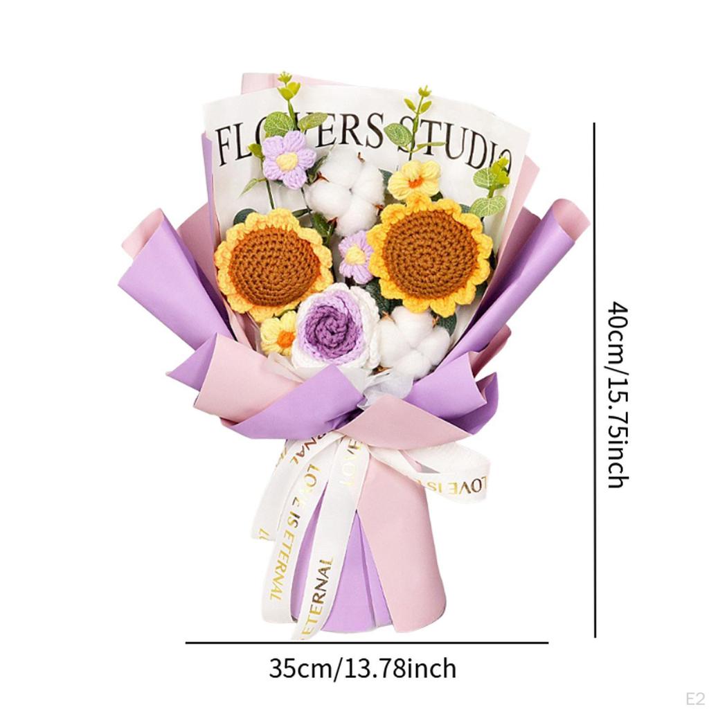 Bonch Knitting Bouquet Done By Hand