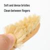 Dual-Sided Long Handle Solid Wood Boar Bristle Nail Brush