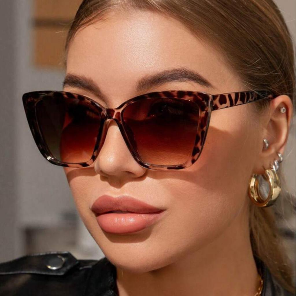Sunglasses Punk Future Trend Versatile Skinny Premium Sunglasses Large Frame Flat Glasses