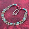 Turquoise, Coral Necklace, Gemstone 925 Solid Sterling Silver Jewelry Necklace, Handmade Jewelry Birthstone Nepali Necklace, Gift For Him