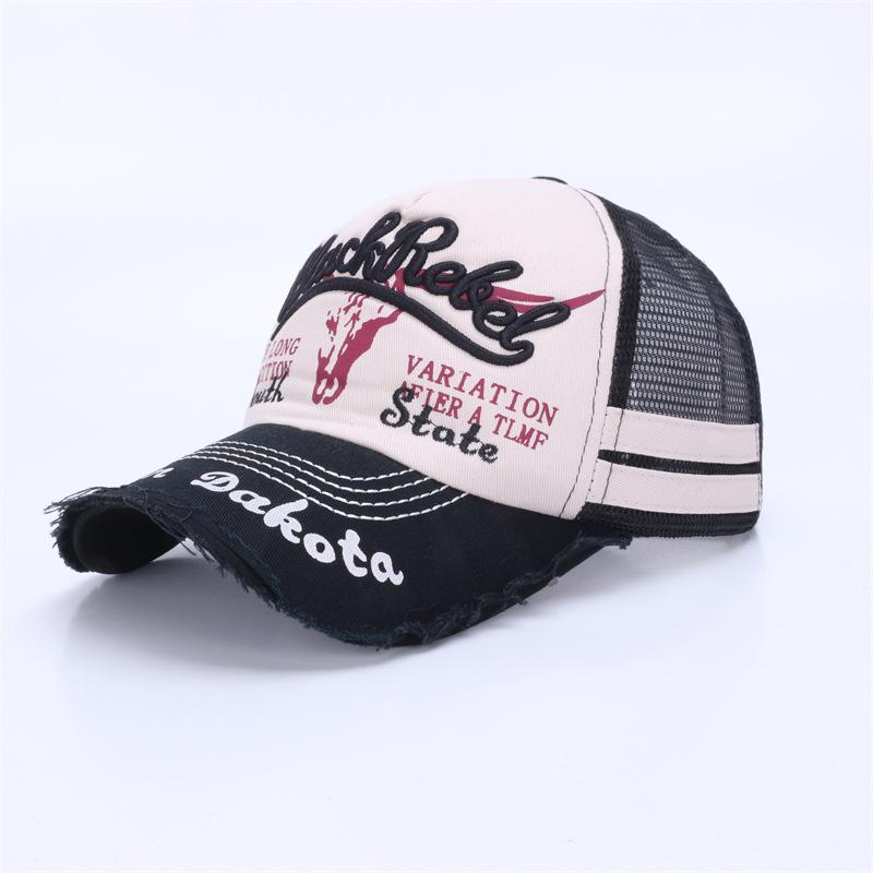 Neue coole Mode Herren gewaschene Baumwolle Baseballkappe Retro Vier Jahreszeiten Männlich Outdoor Sport Kappe Hut Für Herren Accessoire