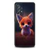 Phone Case for Samsung Galaxy A55 A53 A52 A52S A51 A41 A35 A32 A25 A23 A15 A13 A71 A72 5G Soft TPU Shell Cute Animal Fox Fundas