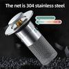 1PCS Washbasin Leak Plug Stainless Steel Odor Proof Bouncing Core Press Type Sink Drain Universal Accessory for Washbasin Bathtub Press Filter