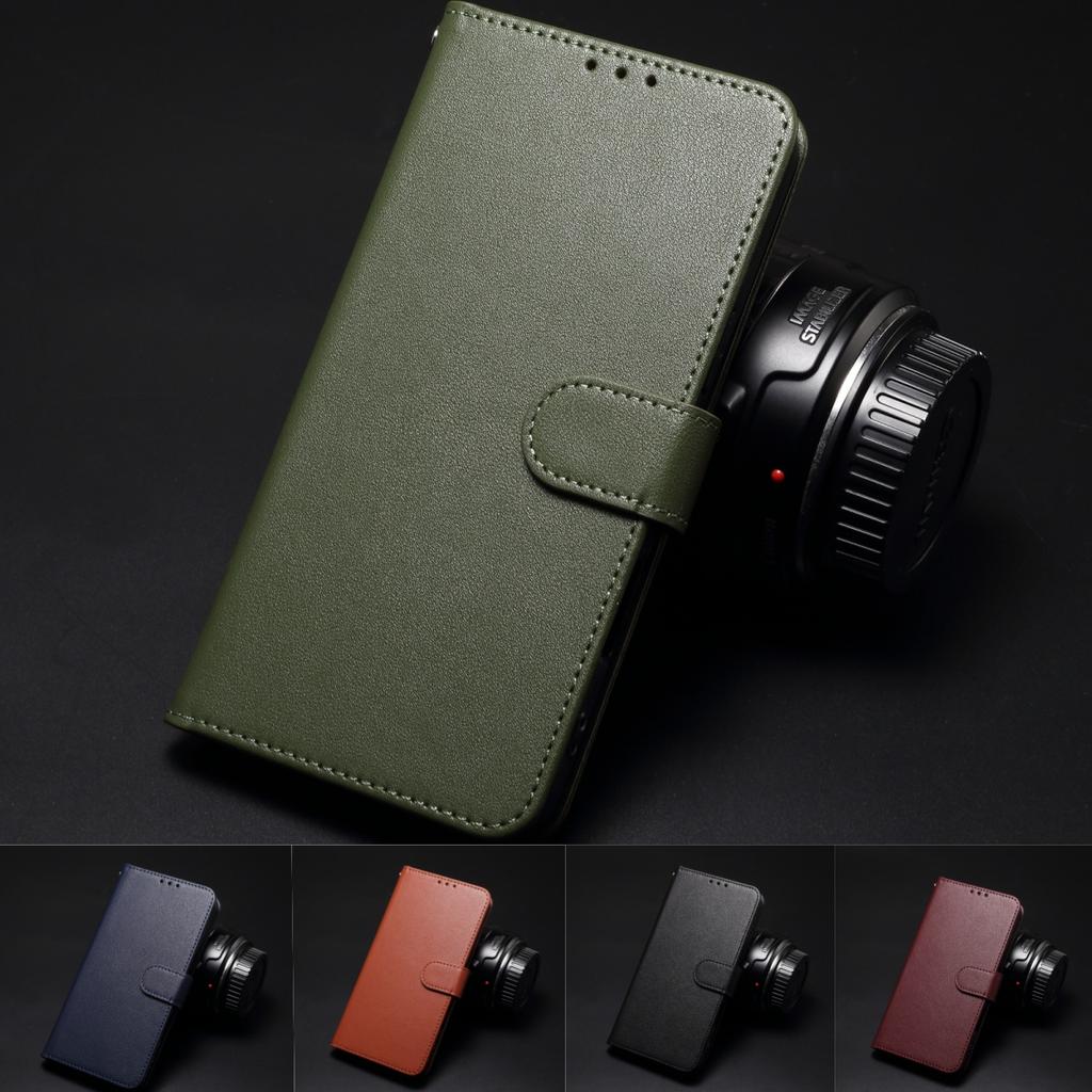 Business Skin Feel Wallet Flip Leather Phone Case for iPhone 17 Pro Max 16 Plus 15 14 13 12 Bag Pocket Kickstand Slim Fit Cover