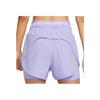 Nike Pro Dri-Fit Two-In-One Fashionable Trendy Simple Solid Color Sports Shorts Women shorts Purple HJ1205-533