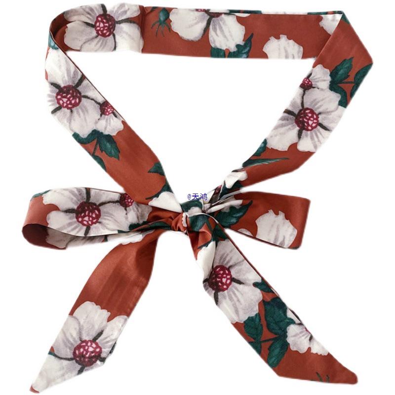 Women's Versatile Leather Skinny Scarf Belt for Pants, Jeans, and Waist Cinching