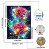 5D Diamond Painting, Flower Animal Sticker Diamond Cross Stitch Decorative Painting