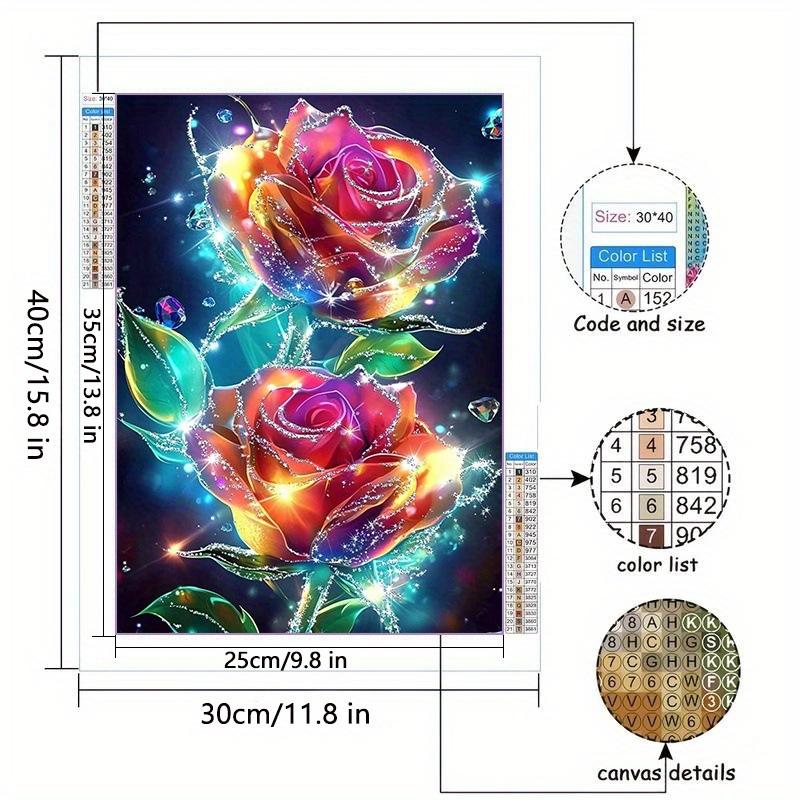 5D Diamond Painting, Flower Animal Sticker Diamond Cross Stitch Decorative Painting