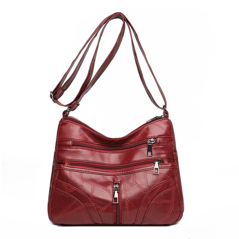 New Soft Leather Crossbody - Mature Women's Minimalist Vintage Purse Fashionable Hundred Compact Women's Bag