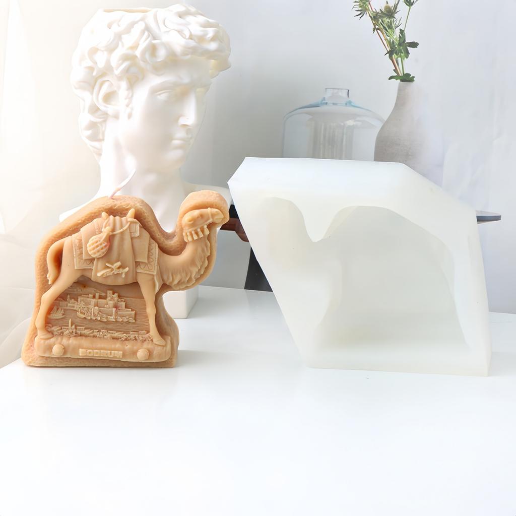 Relieff Frihetsgudinnen Lys Silikonform DIY Palassmuseum Arkitektur Sement Gipsform Dyr Kamel Såpelagingsverktøy