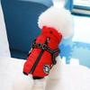 Cross-Border Traction Chest Winter Dog Coat: Thickened Cotton Puppy Vest for Snowy Days