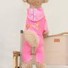 Cute Dog Jumpsuit Pullovers Pet Clothes Bulldogs Dog Hooded  Spring