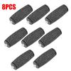 8PCS Electric Pedicure Replacement Roller Head Pedicure Tool Foot Files Callus Dead Skin Remover Exfoliator Rollers