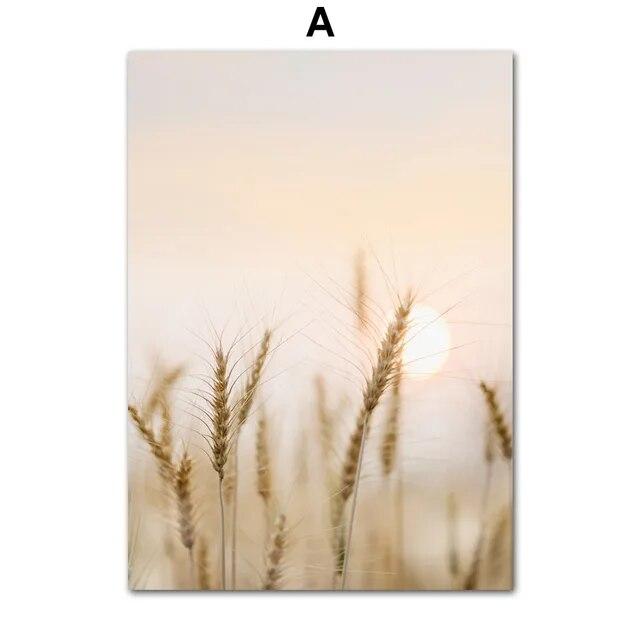 

Бохо природный пейзаж озеро волна пальма фреска скандинавские постеры настенная живопись на холсте и принты картинки для декора гостиной 21*30cm