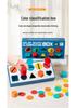 Montessori Shape & Color Recognition Wooden Sorting Box for Kids