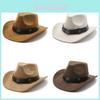 Vintage Suede Hat With Wide Brim For Outdoor Sun Protection And Warmth