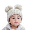 0-1 Years Old Baby Hat Autumn Winter Cute Warm Knitted Hats Solid Colour Casual Large Fur Ball Design Newborn Boys Girls Caps