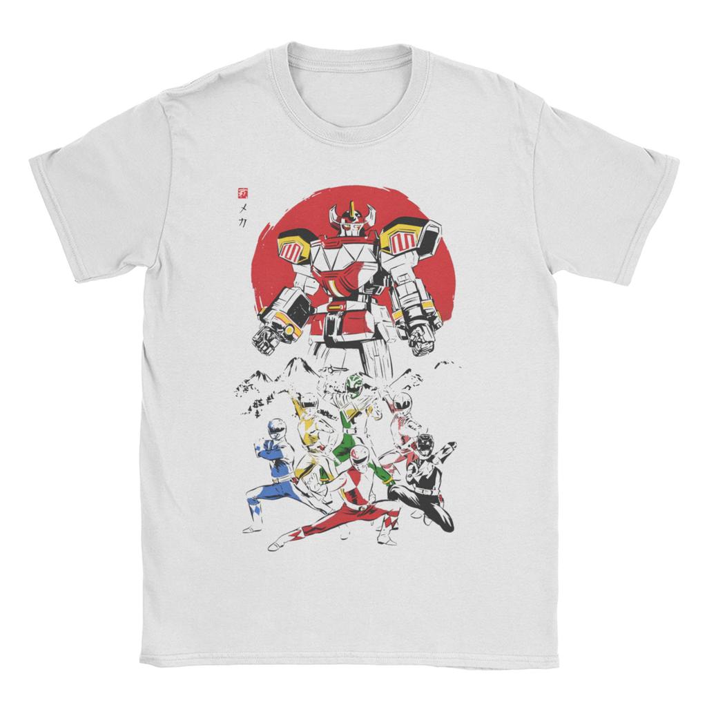 Unisex Unisex Mighty Morphin Power Rangers T-Shirts Baumwollkleidung Humor Kurzarm Rundhals T-Shirt Sommer T-Shirts
