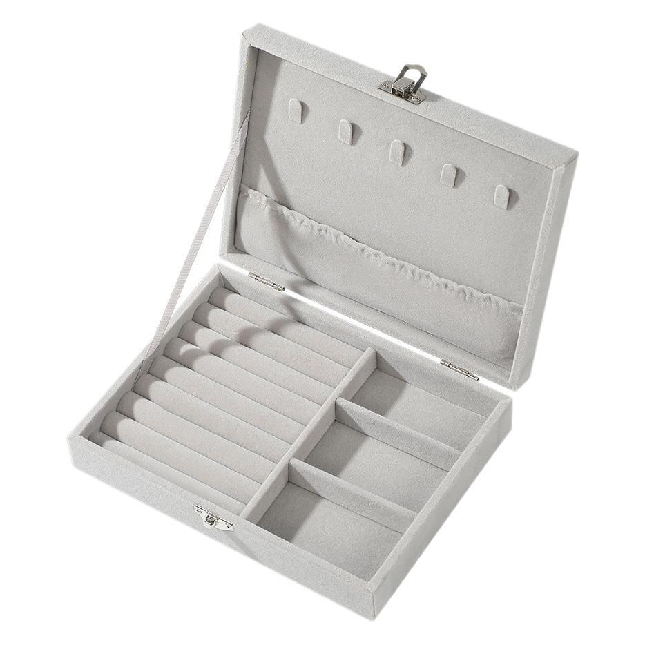 Jewelry Organizer Box With Lock For Necklace Earrings And Bracelets Home Storage Solution