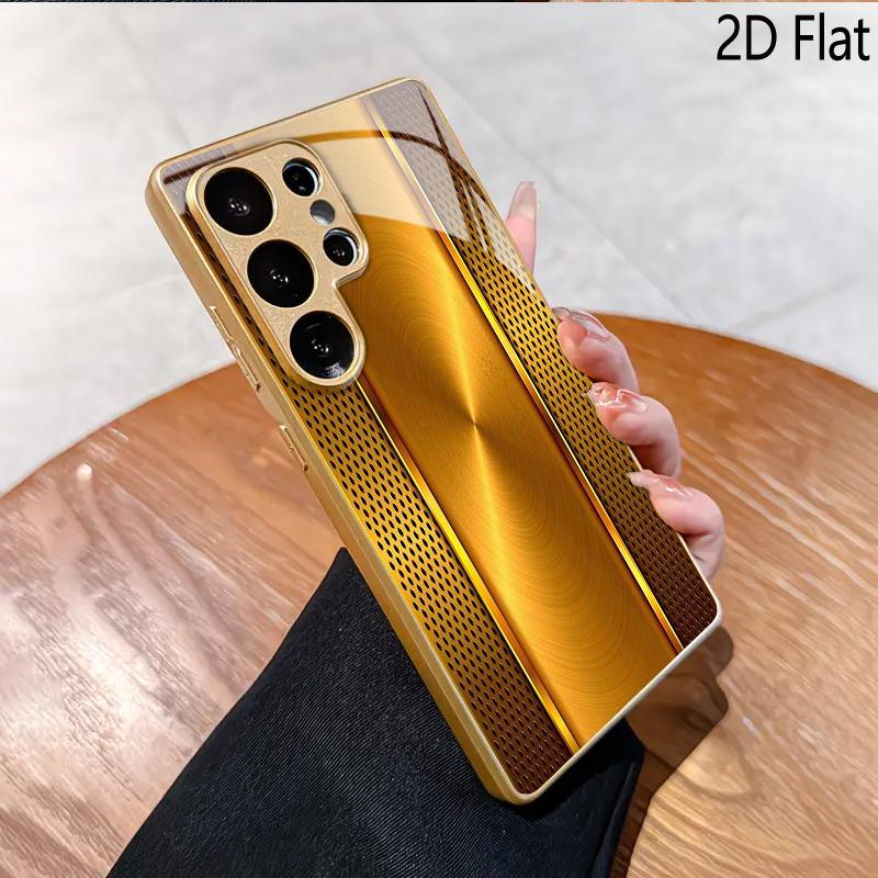 Metallic textur pattern for Galaxy S24Ultra S23 S22 S25 S21 S20UltraA55A15A16Phone case Pattern Shockproof Protective Back Cover