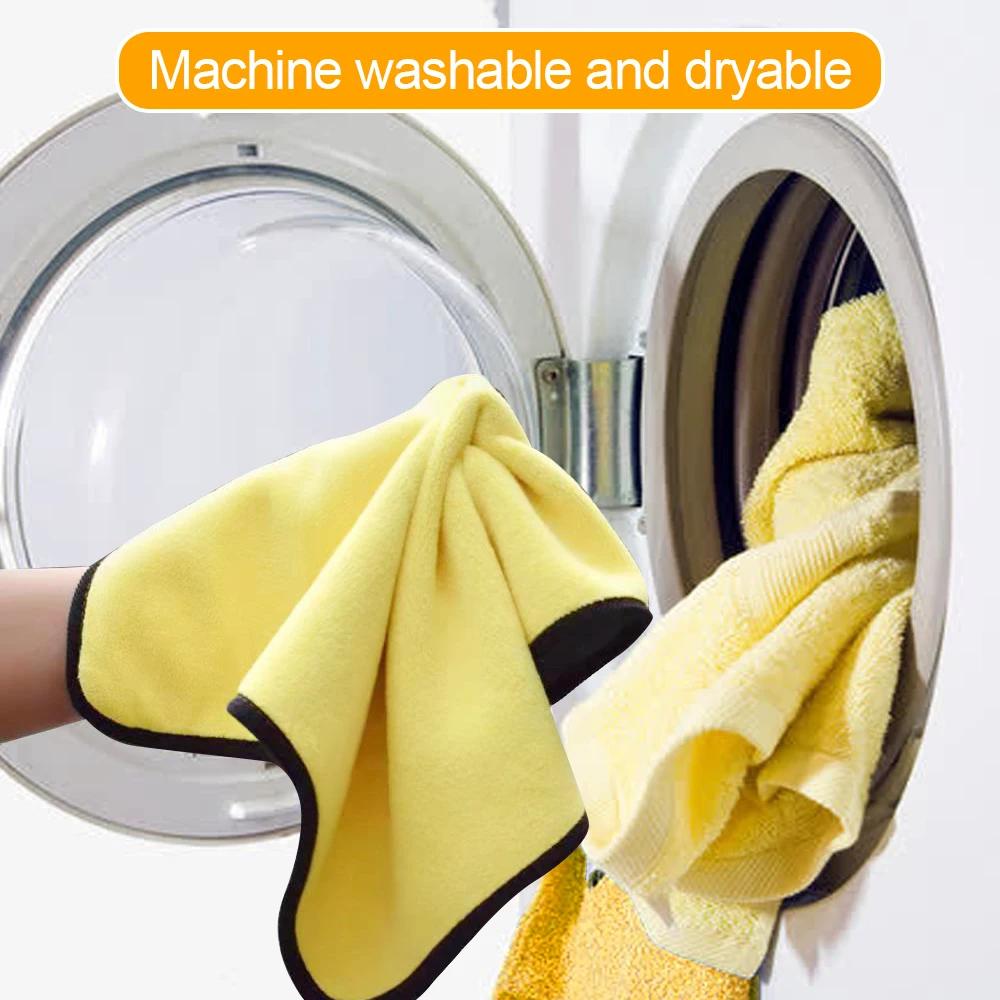 1/3/5Pcs Microfiber Cleaning Towel Car Clean Cloths Professional Detailing Auto Drying Towel Home Wash Towels Accessories