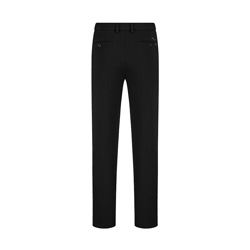 Septwolves Men's Lyocell Blend Brushed Straight-Leg Casual Trousers