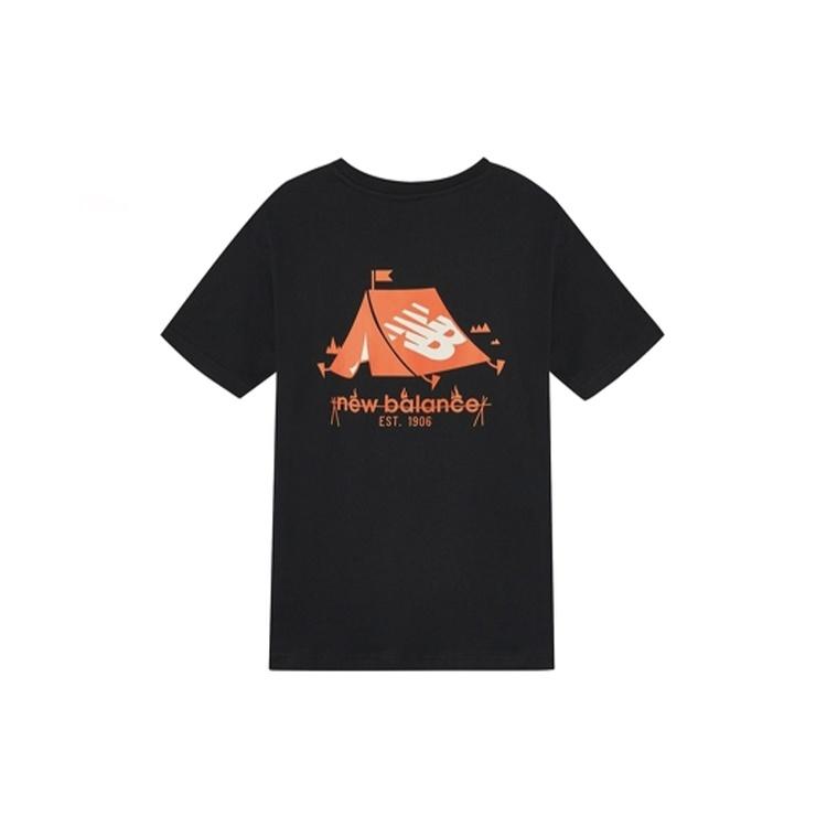 New Balance Safari Tee Asia Sizing Black Orange Unisex AMT12356-BK M