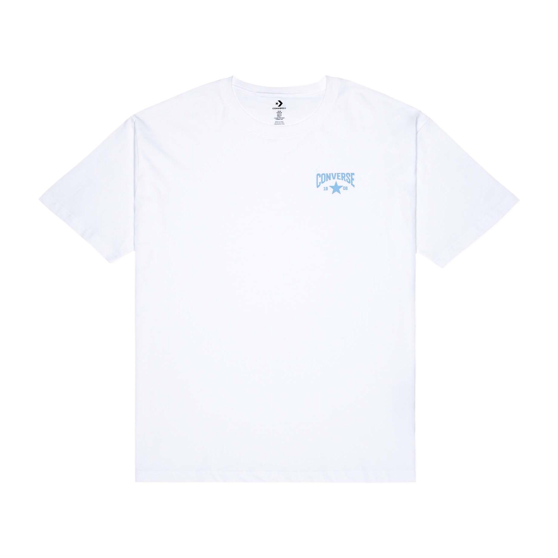 Converse T Shirts Unisex White Crew Neck Moderate UCJ765-001 100
