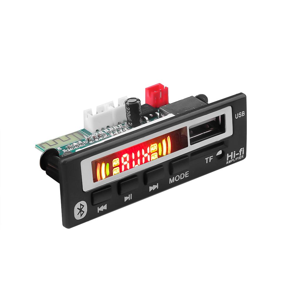 Bluetooth 5.0 MP3 Decoder Board Wireless Car Music Player with Color Screen Car Audio USB TF FM Radio Module