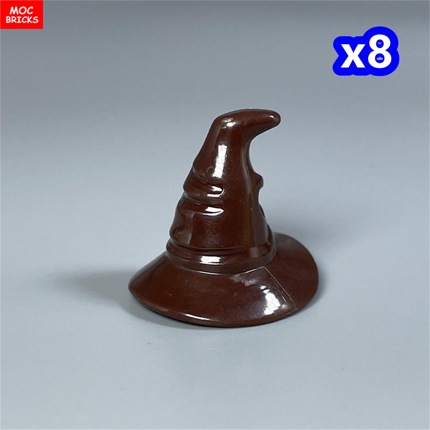 

MOC Bricks Magic Hat 4cm Figure Wear Headgear Body Purple Cape Learning-Focused Constructing Blocks Assembled Particles Kids Toys