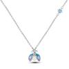 New Sterling copper Moon Protective Hand Pendant Chain Necklace 925 copper Charm Necklace for Women Fine Zircon Gift