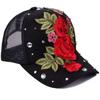 Cappello a Rete Traspirante Ricamato da Donna con Intarsi di Diamanti Affascinante Cappello Estivo alla Moda e Versatile Cappello da Sole Cappello da Sole Casual