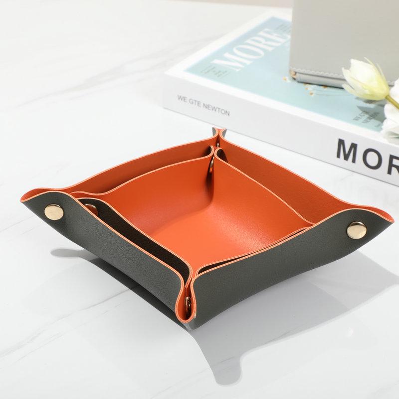 Leather Key and Jewelry Storage Tray 